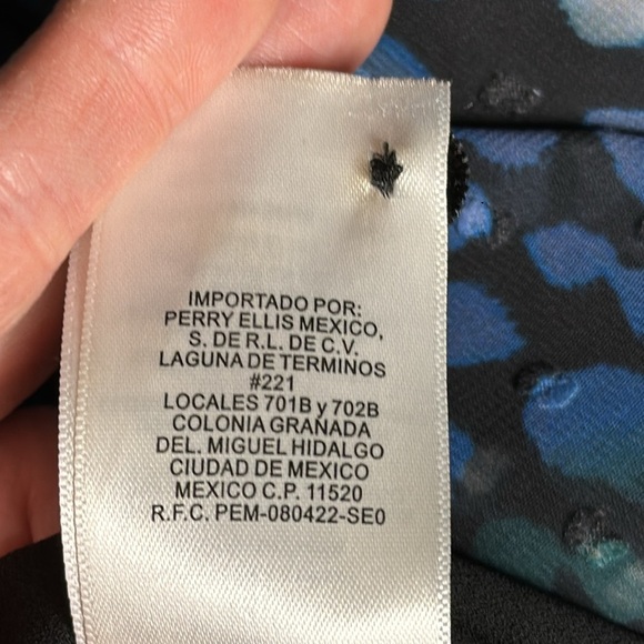 Laundry by Shelli Segal Black Blue Leopard Print Dress Size 10 - Picture 9 of 9